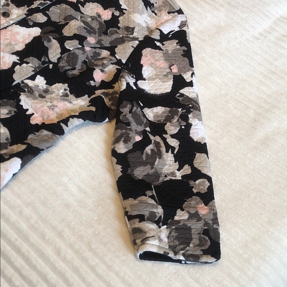 Isaac Mizrahi Floral Quilted Jacket Womens Size XL - Picture 4 of 13